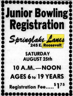 Springlake Lanes - Aug 24 1979 Ad (newer photo)